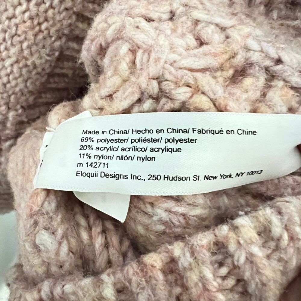 Eloquii Women’s Sweater 18/20 Pink‎ Cable Knit Chunky Pullover Cozy Fall Winter - Picture 4 of 4